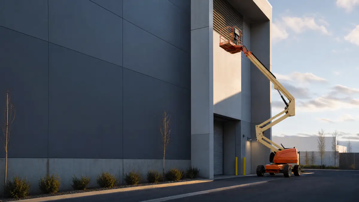 Articulating Boom Lifts jobsite access in Albuquerque